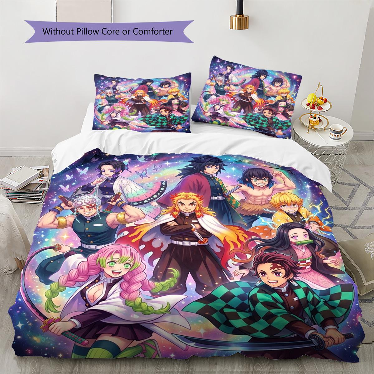 Demon Slayer Tanjiro Pattern Bedding Quilt Set Quilt Cover Pillowcase Home Decoration Birthday Gift (1 * duvet cover + 2 * pillowcase, without core) 135x200cm
Demon Slayer Tanjiro Pattern Bedding Quilt Set Quilt Cover Pillowcase Home Decoration Birthday Gift (1 * duvet cover + 2 * pillowcase, without core) 135x200cm