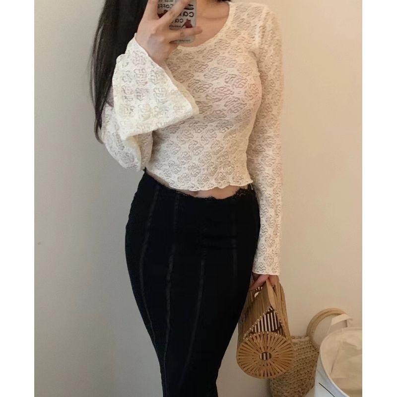 @ Экспорт Одиночное Кружево Вырез Чистое Желание Рукав-колокол Прозрачный Длинный Рукав Rice White (collar edging horn sleeve L
@ Экспорт Одиночное Кружево Вырез Чистое Желание Рукав-колокол Прозрачный Длинный Рукав Rice White (collar edging horn sleeve L