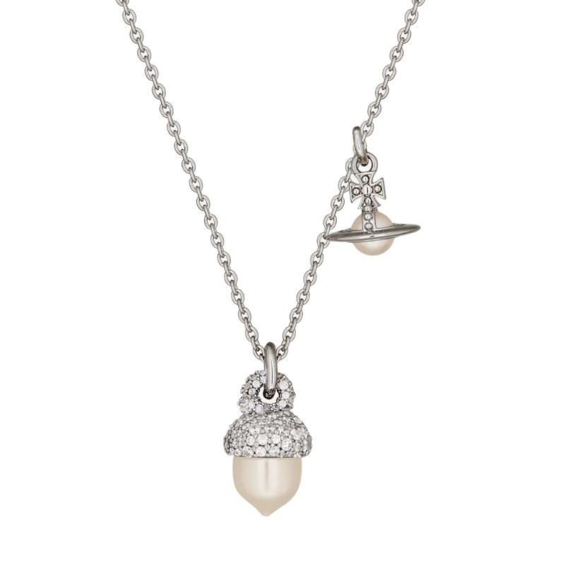 Vivienne Westwood Lucille Saturn Pine Cone Hazelnut Pendant Necklace Women necklace Brass Silver 630203HB-02P373 Basic Packaging-Dust Bag+Box
Vivienne Westwood Lucille Saturn Pine Cone Hazelnut Pendant Necklace Women necklace Brass Silver 630203HB-02P373 Basic Packaging-Dust Bag+Box