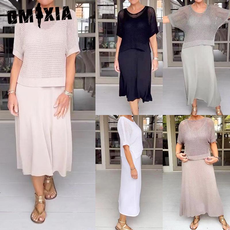 GMXIA Engraved Knitted Skirt Dress Set: Casual Solid-color Round-neck Knitted Sweater Dress Set XXXXXL
GMXIA Engraved Knitted Skirt Dress Set: Casual Solid-color Round-neck Knitted Sweater Dress Set XXXXXL