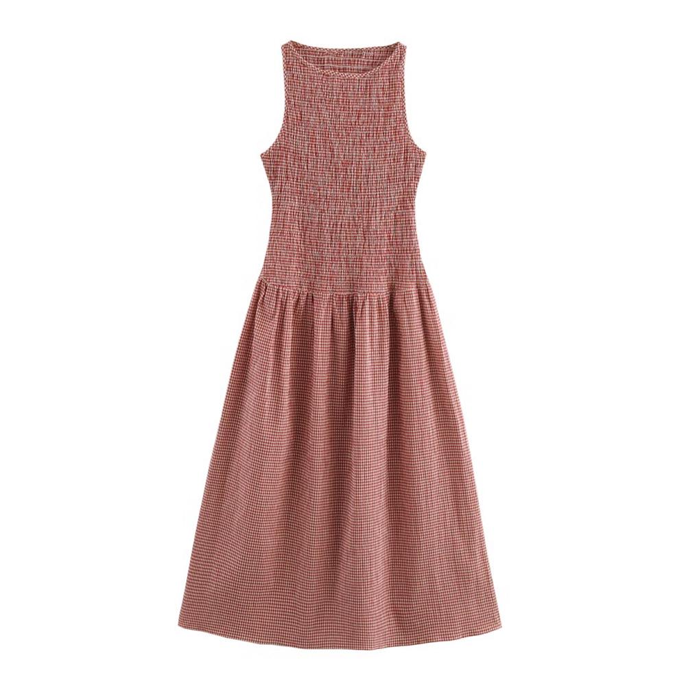 Women s Slimming Plaid Dress - 2025 Spring Sleeveless Round Neck with Pleated Design Large червоний
Women s Slimming Plaid Dress - 2025 Spring Sleeveless Round Neck with Pleated Design Large червоний
