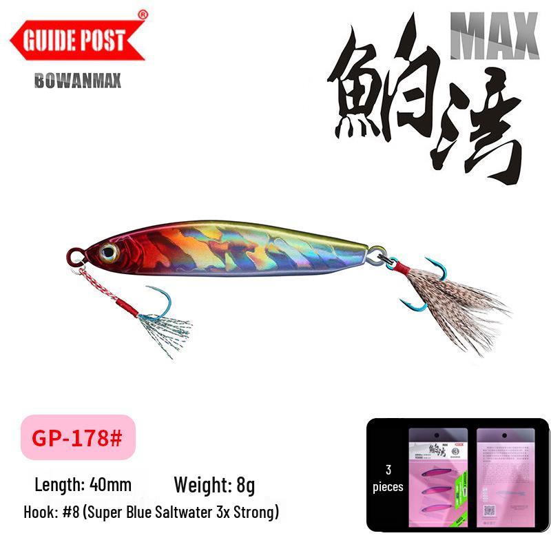 Guidepost MAX Metal Lure for Bass and Perch Fishing 17g (3 pieces)
Guidepost MAX Metal Lure for Bass and Perch Fishing 17g (3 pieces)