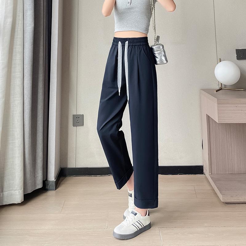 Summer 2033 Women s High Waist Straight Leg Harem Pants - Fashionable, Simple, and Slimming Cropped Fit Navy 9/10
Summer 2033 Women s High Waist Straight Leg Harem Pants - Fashionable, Simple, and Slimming Cropped Fit Navy 9/10
