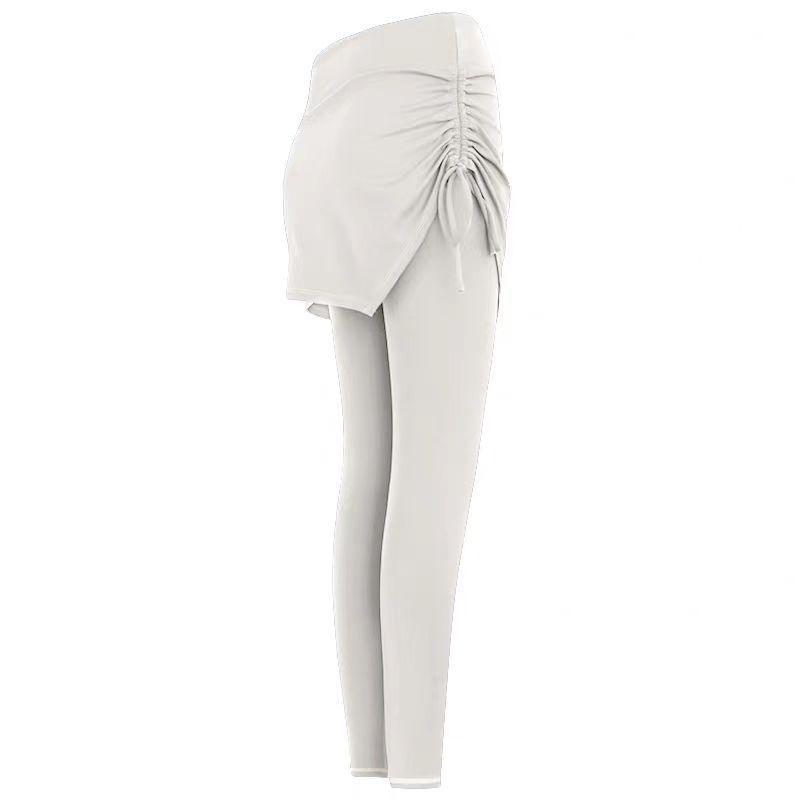 High-Waist Butt-Lifting Yoga Pants with Skirt Overlay for Women - Flared, Tight-Fitting, Anti-Exposure Fitness & Pilates Wear L білий
High-Waist Butt-Lifting Yoga Pants with Skirt Overlay for Women - Flared, Tight-Fitting, Anti-Exposure Fitness & Pilates Wear L білий