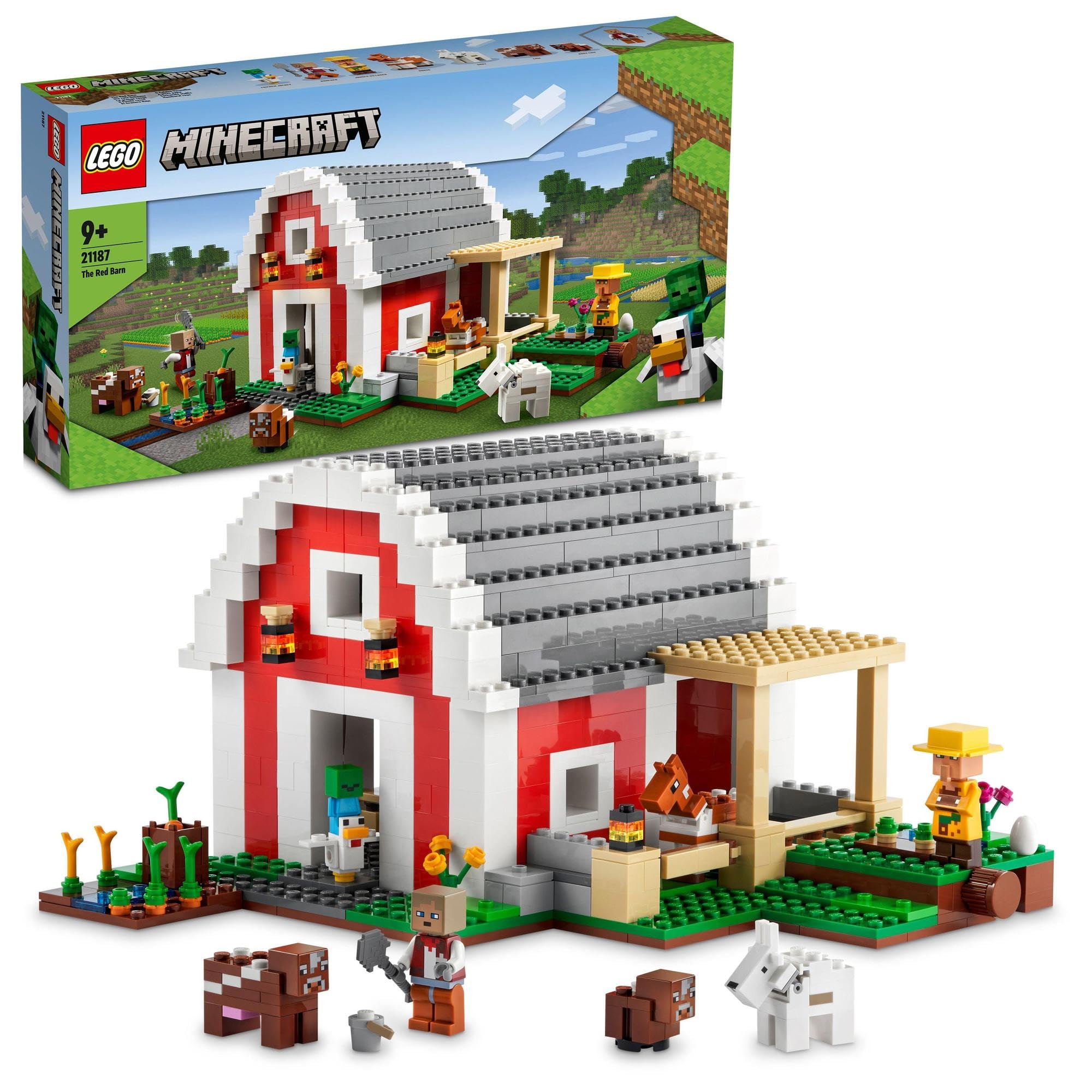 LEGO Minecraft Red Stable 21187, Toy, Building Blocks, Gift, Video Game, House, Boys and Girls, Ages 9 and Up
LEGO Minecraft Red Stable 21187, Toy, Building Blocks, Gift, Video Game, House, Boys and Girls, Ages 9 and Up