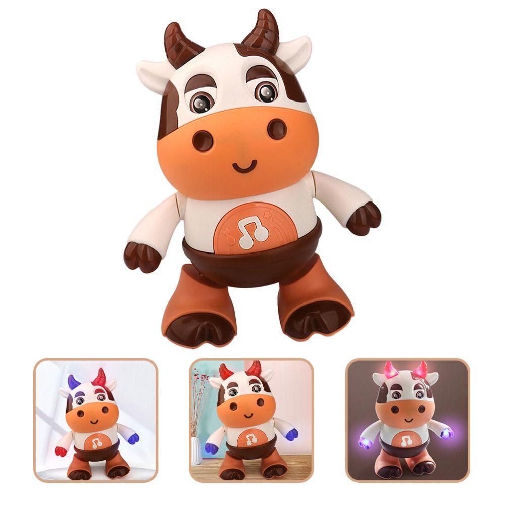 Electric Cow Dancing Robot Toy Educational Dancing Walking Toy Cow Musical Toys Baby Toddlers as picture
Electric Cow Dancing Robot Toy Educational Dancing Walking Toy Cow Musical Toys Baby Toddlers as picture