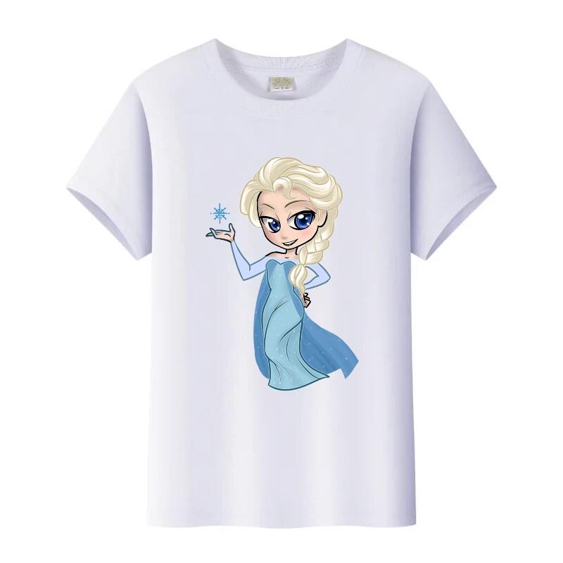 Sweet Disney Frozen Elsa Anna Cartoon Tees Loose T-shirt Streetwear Blouses Children Tops O-Neck Tshirt Girls Clothes Gift 120
Sweet Disney Frozen Elsa Anna Cartoon Tees Loose T-shirt Streetwear Blouses Children Tops O-Neck Tshirt Girls Clothes Gift 120