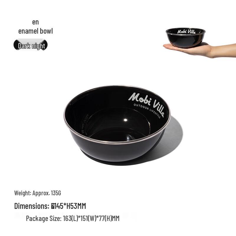 Outdoor Camping Enamel Bowl One Size
Outdoor Camping Enamel Bowl One Size