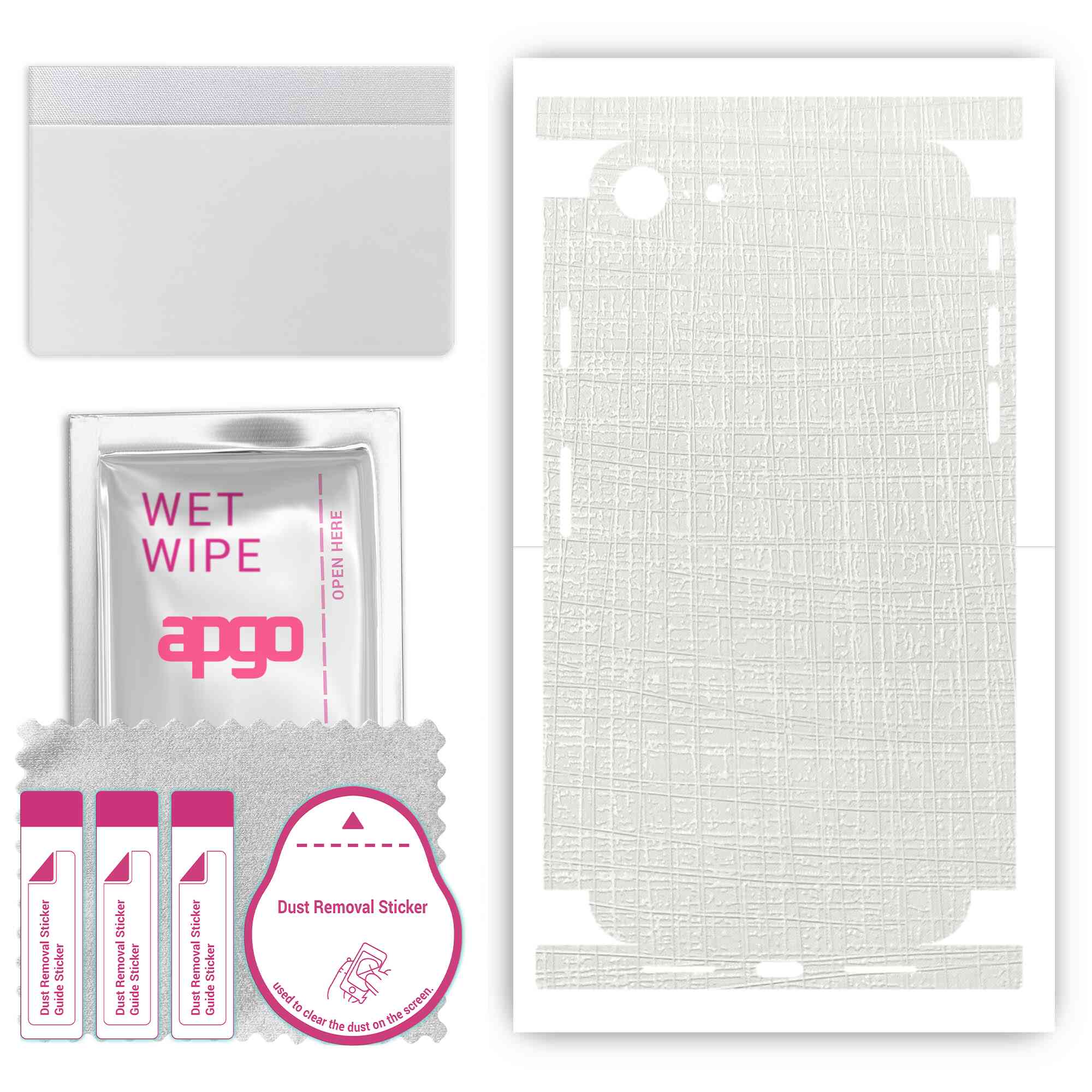 apgo Protective Skin Sticker for the back+sides compatible with Apple iPhone SE 2022, Full Wrap Film, Foil, Vinyl - Pattern White Fabric
apgo Protective Skin Sticker for the back+sides compatible with Apple iPhone SE 2022, Full Wrap Film, Foil, Vinyl - Pattern White Fabric