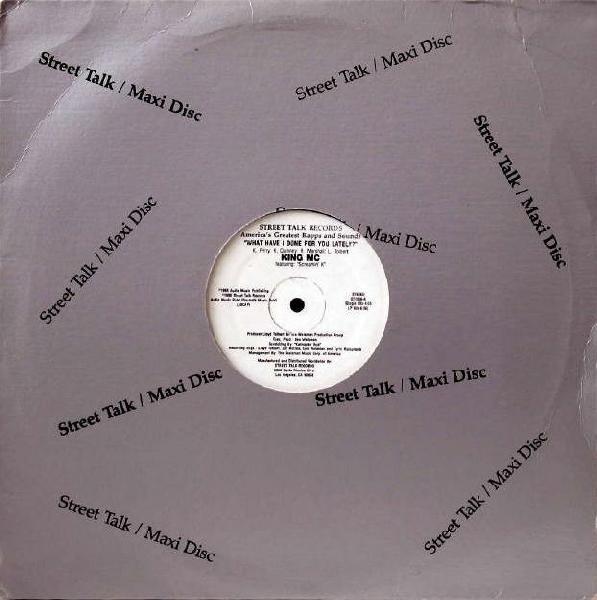 12inch Record KING MC, SCREAMIN K - What Have I Done For You Lately ST1006 Street Talk Rec 1986 US Rap & Hip-Hop/R&B Used
12inch Record KING MC, SCREAMIN K - What Have I Done For You Lately ST1006 Street Talk Rec 1986 US Rap & Hip-Hop/R&B Used