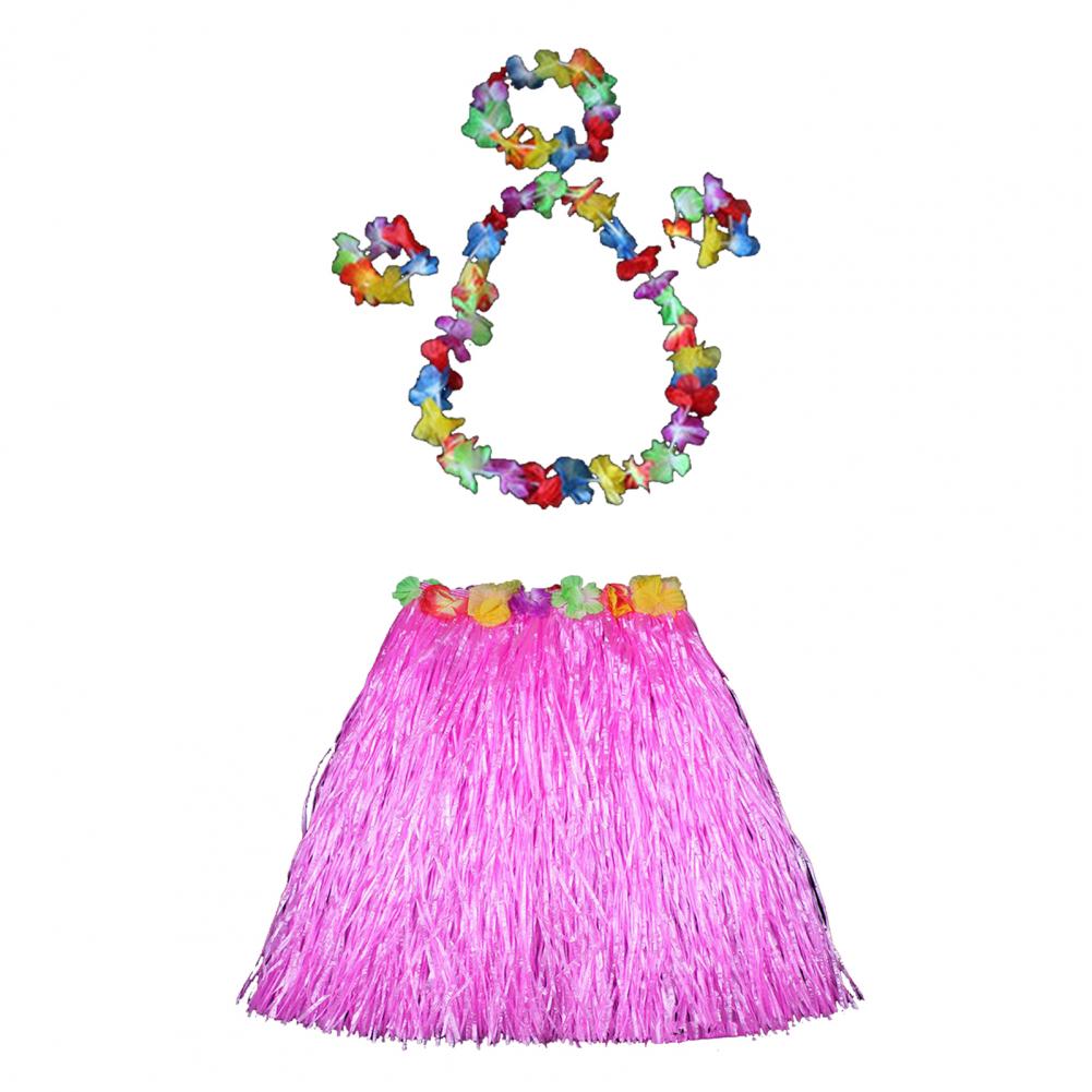Children Hula Dance Costume Adjustable Waist Hula Skirt Hawaiian Grass Hula Skirt Set with Necklace Bracelet for Girls Halloween рожевий
Children Hula Dance Costume Adjustable Waist Hula Skirt Hawaiian Grass Hula Skirt Set with Necklace Bracelet for Girls Halloween рожевий