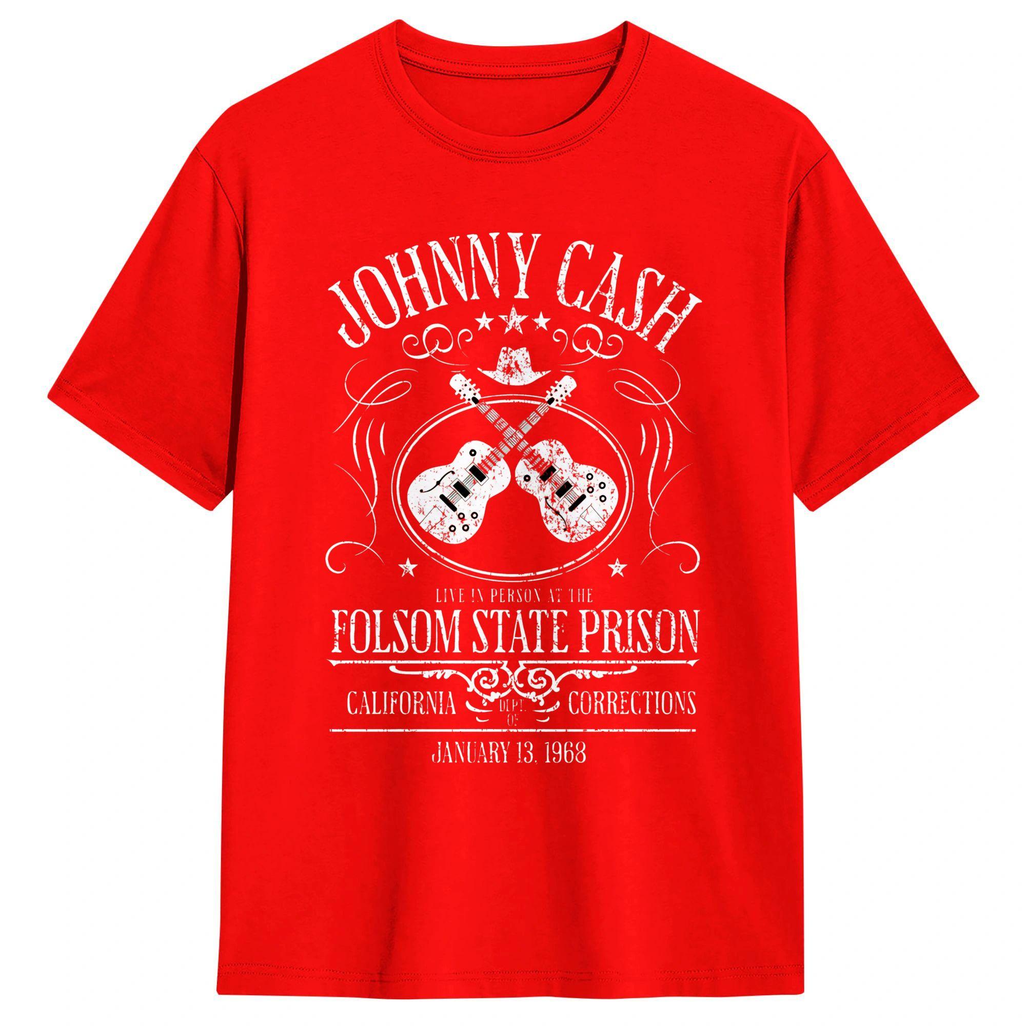 Johnny Cash at Folsom State Prison TShirt Beach Cotton T Shirts For Men Design Tee Shirt ShortSleeved Streetwear Tops S
Johnny Cash at Folsom State Prison TShirt Beach Cotton T Shirts For Men Design Tee Shirt ShortSleeved Streetwear Tops S