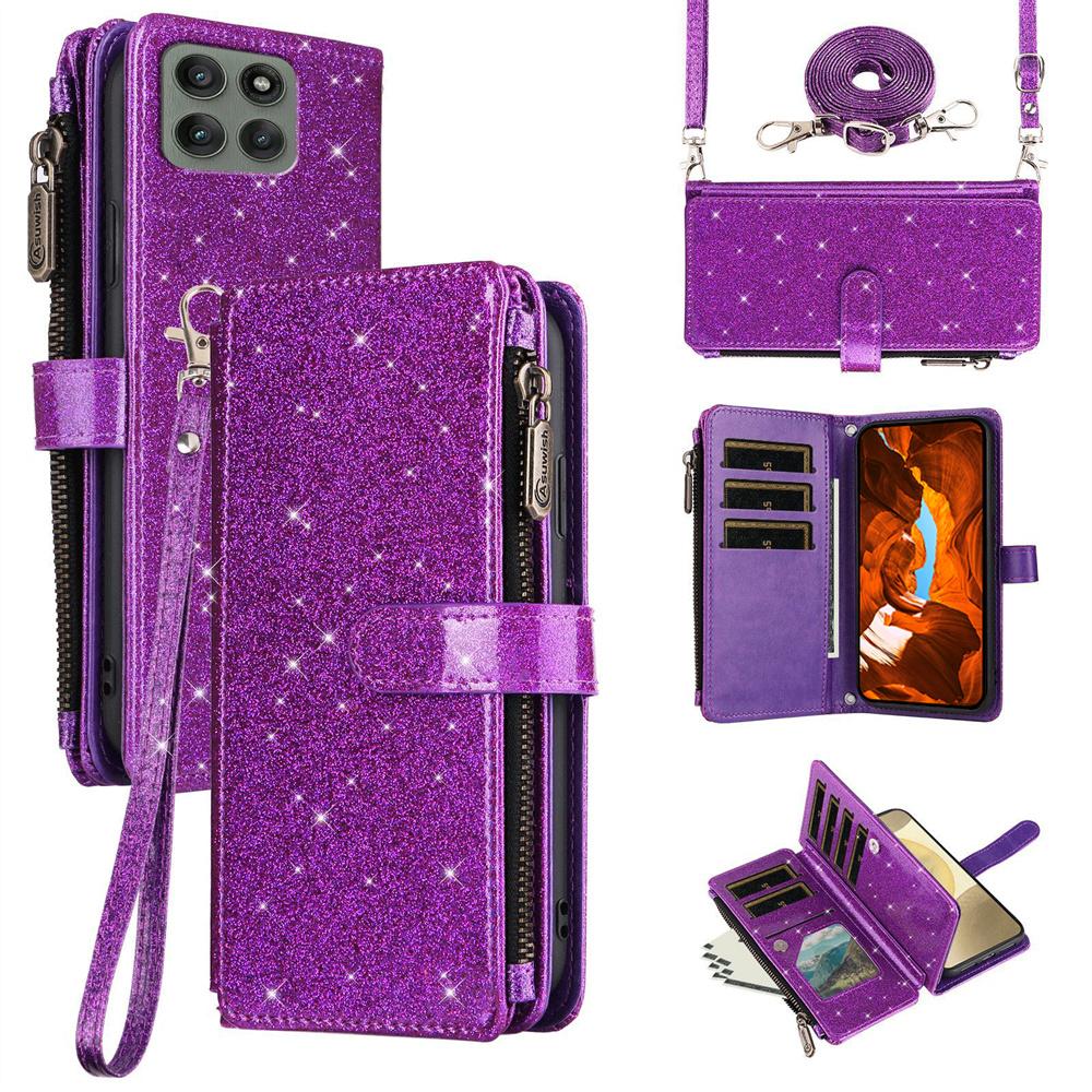 ASUWISH For Motorola Edge 60 Pro 5G Case 10 Card Holder Glitter Leather Phone Cover with Crossbody Strap
ASUWISH For Motorola Edge 60 Pro 5G Case 10 Card Holder Glitter Leather Phone Cover with Crossbody Strap