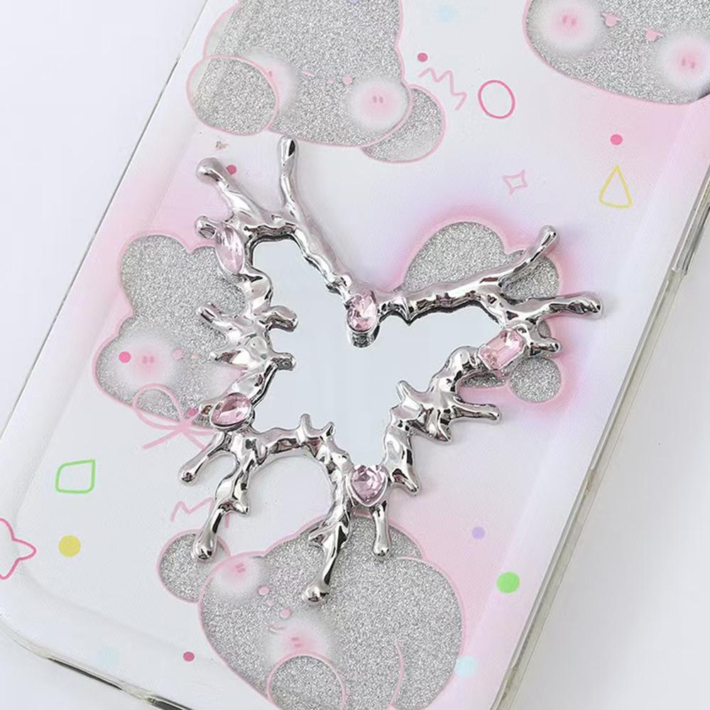 DIY Phone Case Charms Silver Plated Rhinestone Decor Butterfly Mirror Design Phone Shell Accessories
DIY Phone Case Charms Silver Plated Rhinestone Decor Butterfly Mirror Design Phone Shell Accessories