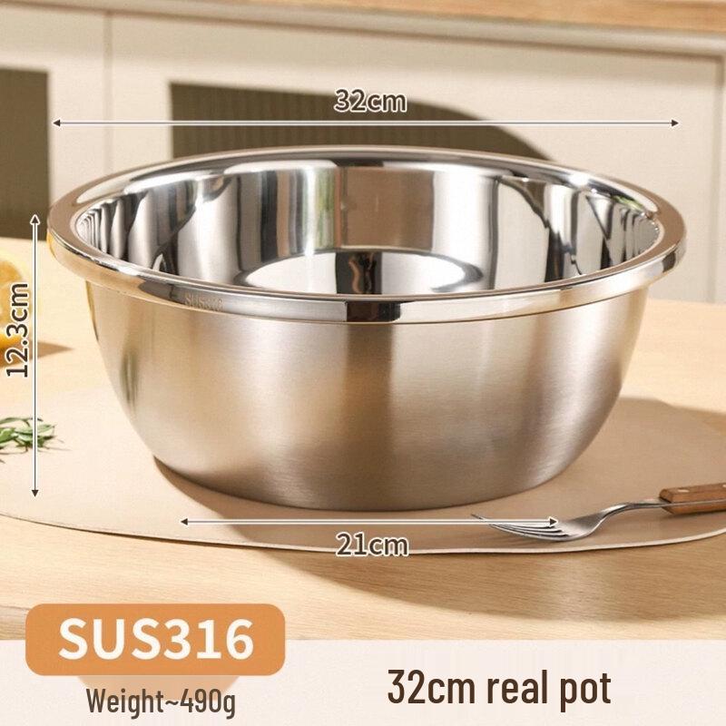 ZISIZ Food Grade 304 Stainless Steel Bowl
ZISIZ Food Grade 304 Stainless Steel Bowl