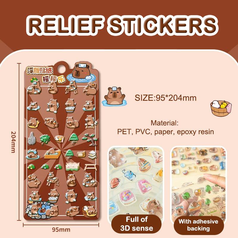 1 Sheet Capybara 3D Transparent Jelly Stickers Crystal Decorative Stickers Children s Phone Case DIY Toys
1 Sheet Capybara 3D Transparent Jelly Stickers Crystal Decorative Stickers Children s Phone Case DIY Toys