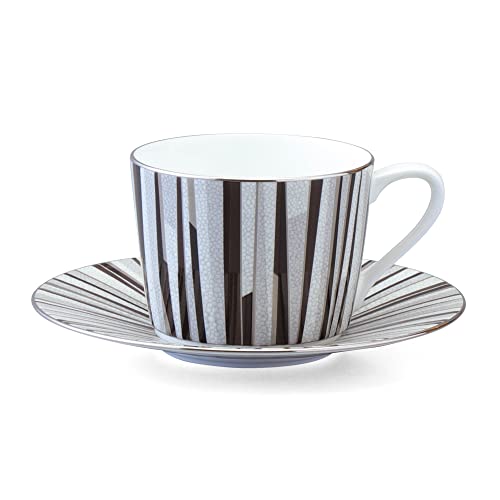 Narumi 50994-21743 Cup Saucer, Shagreen, 9.5 fl oz (270 cc), Black, Modern and Simple Pattern, Tea, Coffee, Gift
Narumi 50994-21743 Cup Saucer, Shagreen, 9.5 fl oz (270 cc), Black, Modern and Simple Pattern, Tea, Coffee, Gift