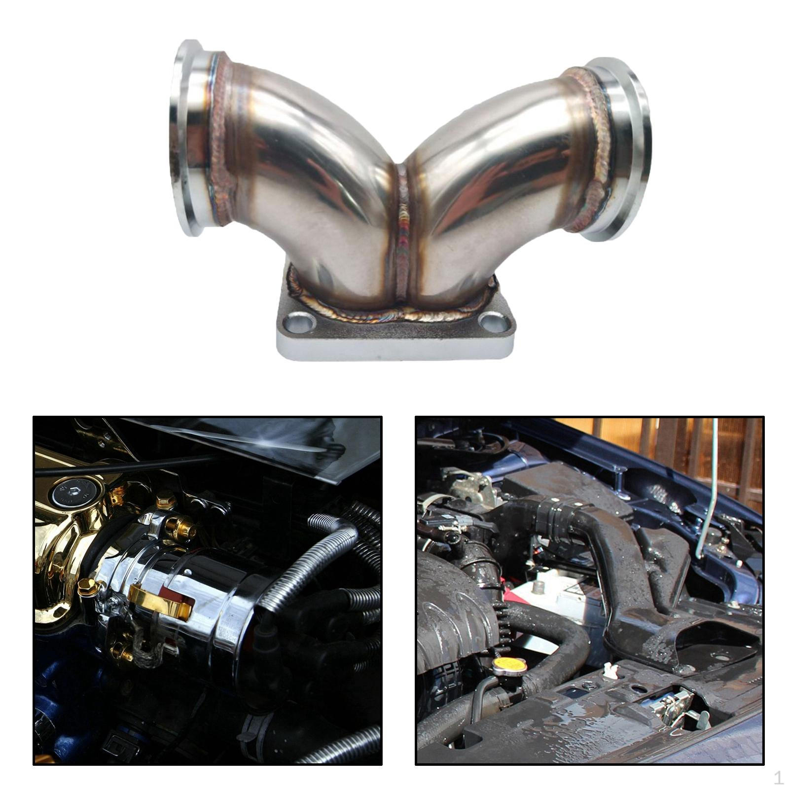 Y Elbow Adapter 2.5 V‑Band to Divided T4 Turbo Flange for V6 V8 Engine
Y Elbow Adapter 2.5 V‑Band to Divided T4 Turbo Flange for V6 V8 Engine