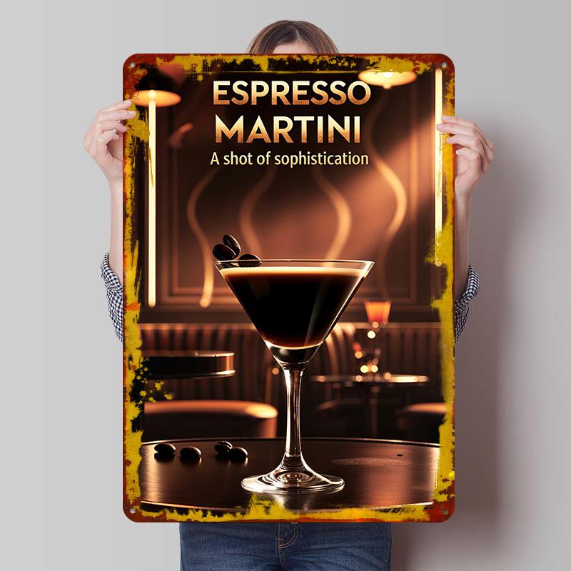 Vintage Espresso Martini Cocktail Poster Customized Wall Art Vintage Metal Signs Retro Tin Plaque for Man Cave Decoration Room 20x30cm(7.8x11.8inch)
Vintage Espresso Martini Cocktail Poster Customized Wall Art Vintage Metal Signs Retro Tin Plaque for Man Cave Decoration Room 20x30cm(7.8x11.8inch)