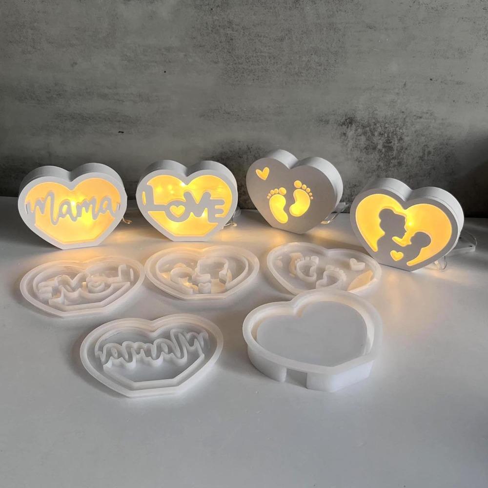 DIY Crafts Heart-shaped Silicone Mold Handmade Mama Letter Love Mold Mother s Day Style 4
DIY Crafts Heart-shaped Silicone Mold Handmade Mama Letter Love Mold Mother s Day Style 4