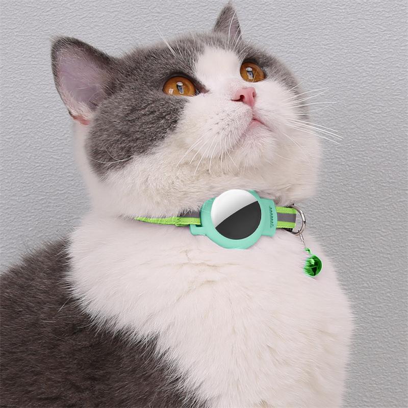 Silicone Case for AirTag Reflective Nylon Pet Collar GPS Tracker Cover with Bell Pendant Pink
Silicone Case for AirTag Reflective Nylon Pet Collar GPS Tracker Cover with Bell Pendant Pink
