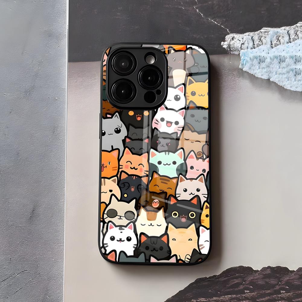 Cute Cats Background Phone Case For IPhone 17 Air 16 E Pro Max 15 14 13 Mini 12 Pro 11 Max Plus Black Glass Cover iPhone 11ProMax
Cute Cats Background Phone Case For IPhone 17 Air 16 E Pro Max 15 14 13 Mini 12 Pro 11 Max Plus Black Glass Cover iPhone 11ProMax
