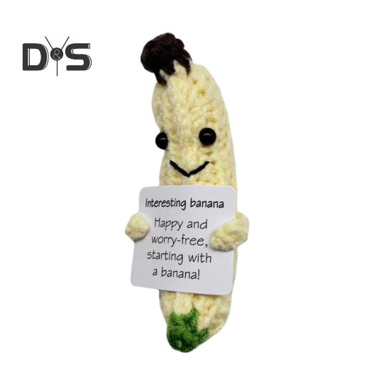 Позитивная вязаная крючком кукла-банан с ободряющей картой, эмоциональная поддержка, вязаная фруктовая игрушка ручной работы, украшение, рождественский подарок Banana
Позитивная вязаная крючком кукла-банан с ободряющей картой, эмоциональная поддержка, вязаная фруктовая игрушка ручной работы, украшение, рождественский подарок Banana