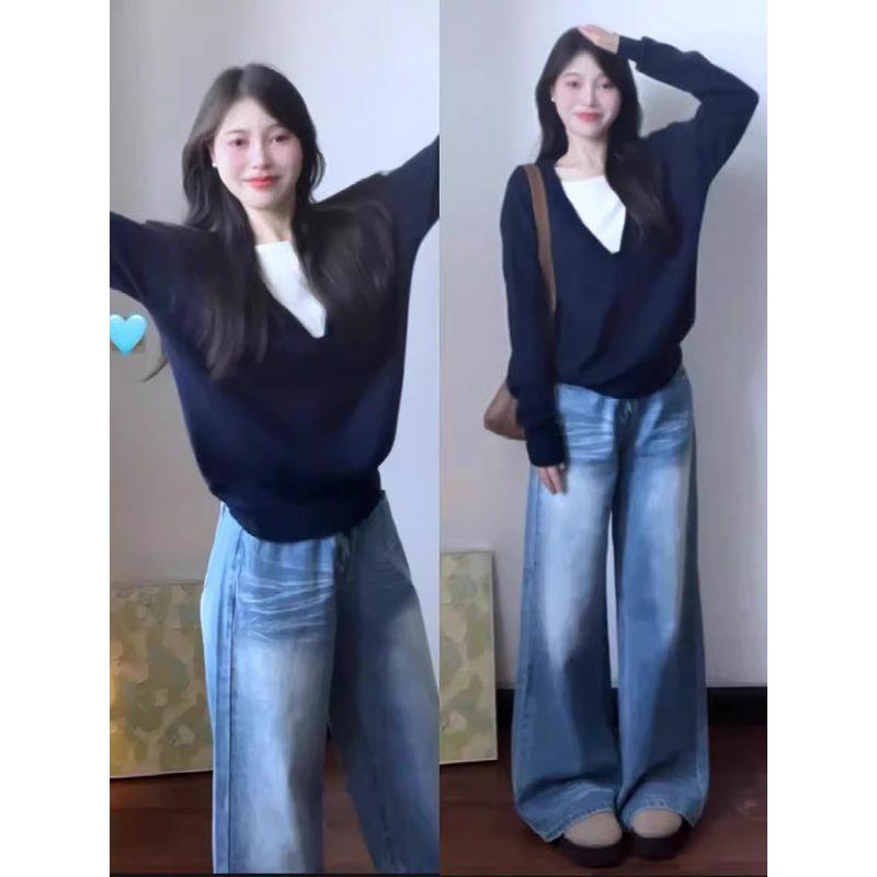 Lazy Blue Самый продаваемый Ранняя осень Преппи стиль Ложный костюм-двойка Blue Fake Two-Piece L
Lazy Blue Самый продаваемый Ранняя осень Преппи стиль Ложный костюм-двойка Blue Fake Two-Piece L
