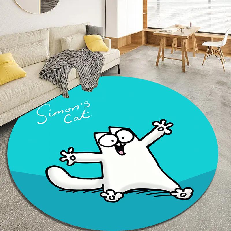 Simon S Cat Cartoon Round Area Rug,Carpet Rug for Living Room Bedroom Sofa Playroom Decor,Non-slip Floor Mat Q0041 80cmx80cm
Simon S Cat Cartoon Round Area Rug,Carpet Rug for Living Room Bedroom Sofa Playroom Decor,Non-slip Floor Mat Q0041 80cmx80cm