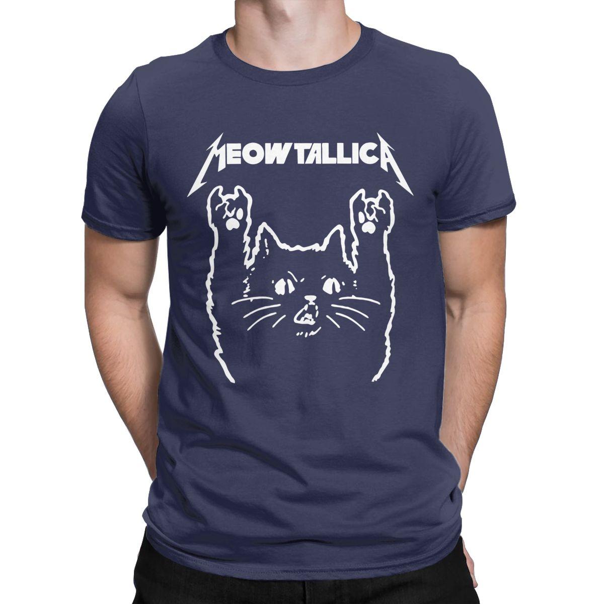 Rock Band Cat Metal Meowtallica Men T Shirts Vintage Tees Short Sleeve Round Neck T-Shirts Cotton Party Clothes 4XL
Rock Band Cat Metal Meowtallica Men T Shirts Vintage Tees Short Sleeve Round Neck T-Shirts Cotton Party Clothes 4XL