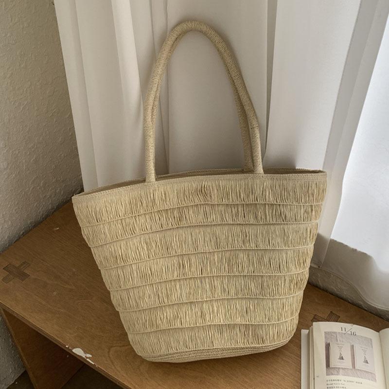 Straw Woven Tote Bag Large Capacity Minimalist Shoulder Bag With Texture Rope Design Women Lightweight Vacation Beach Handbag бежевый
Straw Woven Tote Bag Large Capacity Minimalist Shoulder Bag With Texture Rope Design Women Lightweight Vacation Beach Handbag бежевый
