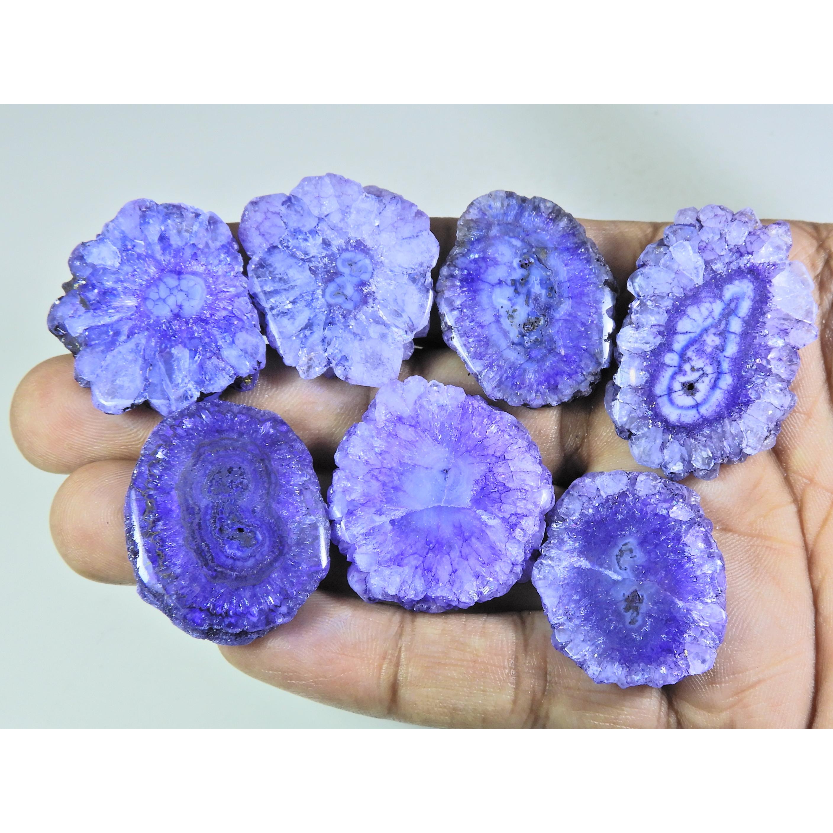 348Cts. Dyed Solar Druzy Agate Mix Shape Cabochon Loose Gemstone 07 Pcs Lot A-689
348Cts. Dyed Solar Druzy Agate Mix Shape Cabochon Loose Gemstone 07 Pcs Lot A-689