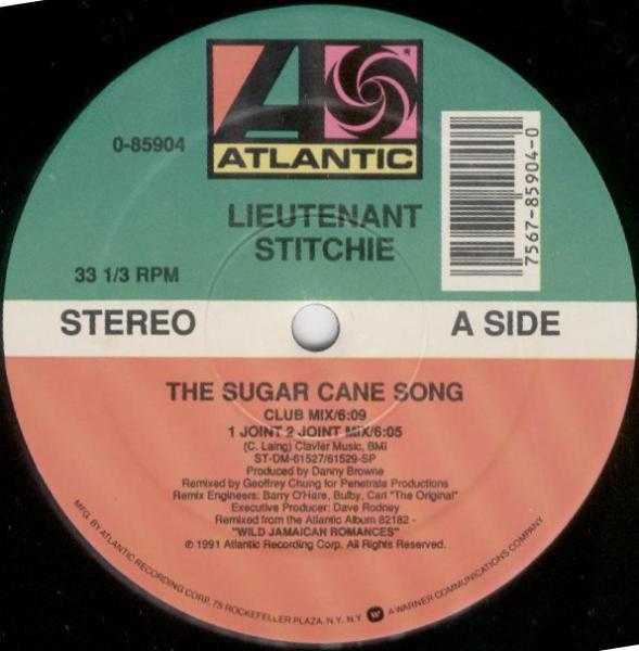 12inch Record LIEUTENANT STITCHIE - The Sugar Cane Song 085904 Atlantic 1991 US Dance & Electronica Used
12inch Record LIEUTENANT STITCHIE - The Sugar Cane Song 085904 Atlantic 1991 US Dance & Electronica Used