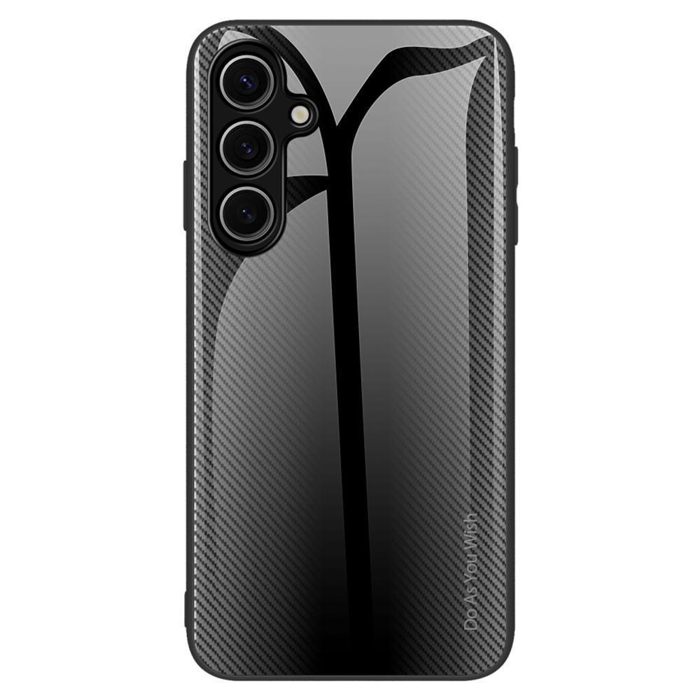 For Samsung Galaxy A26 5G Case Carbon Fiber Texture Tempered Glass+TPU Phone Cover Rose
For Samsung Galaxy A26 5G Case Carbon Fiber Texture Tempered Glass+TPU Phone Cover Rose