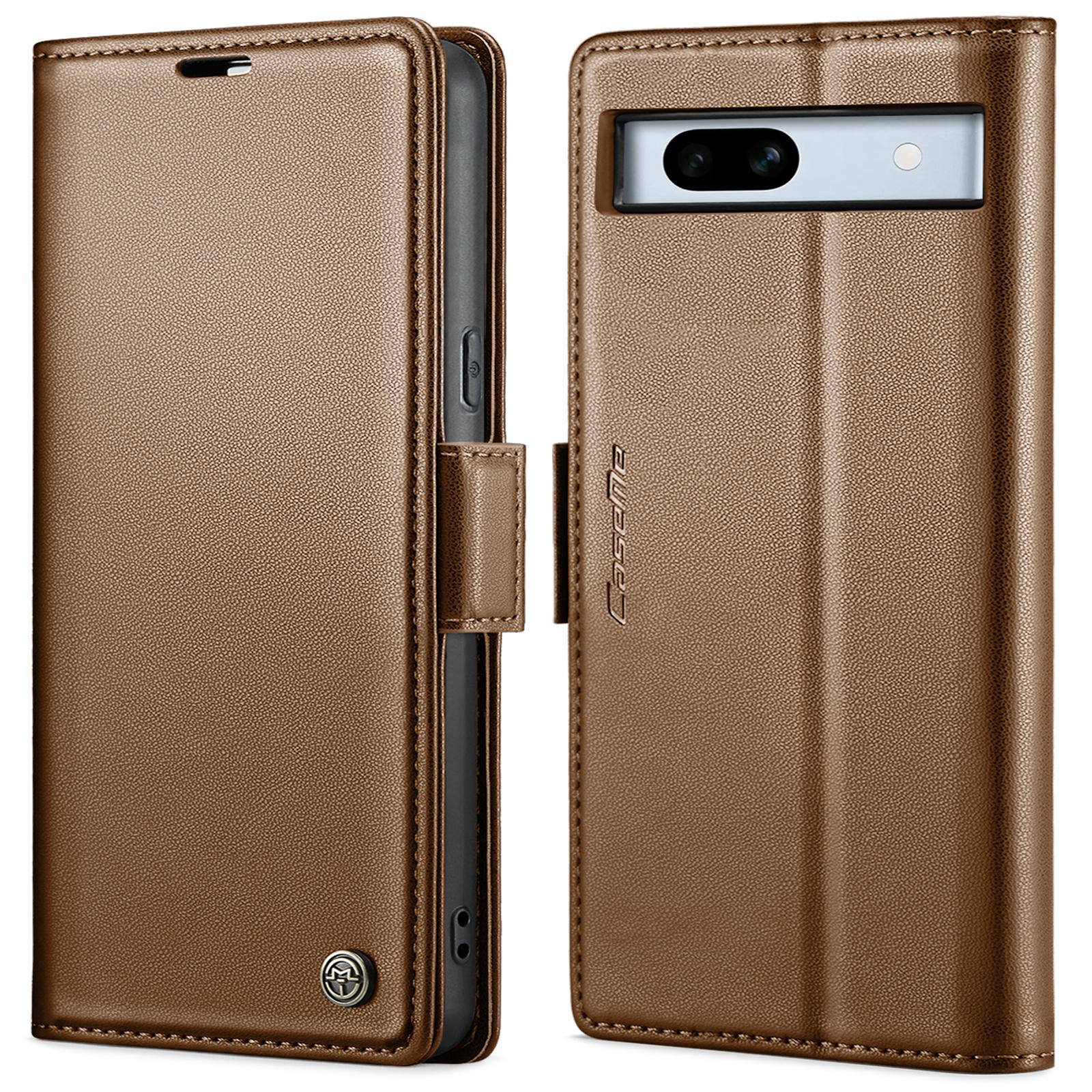 For Google Pixel 7a Leather Case CASEME 023 RFID Blocking 3 Card Slot Mobile Cover Brown
For Google Pixel 7a Leather Case CASEME 023 RFID Blocking 3 Card Slot Mobile Cover Brown