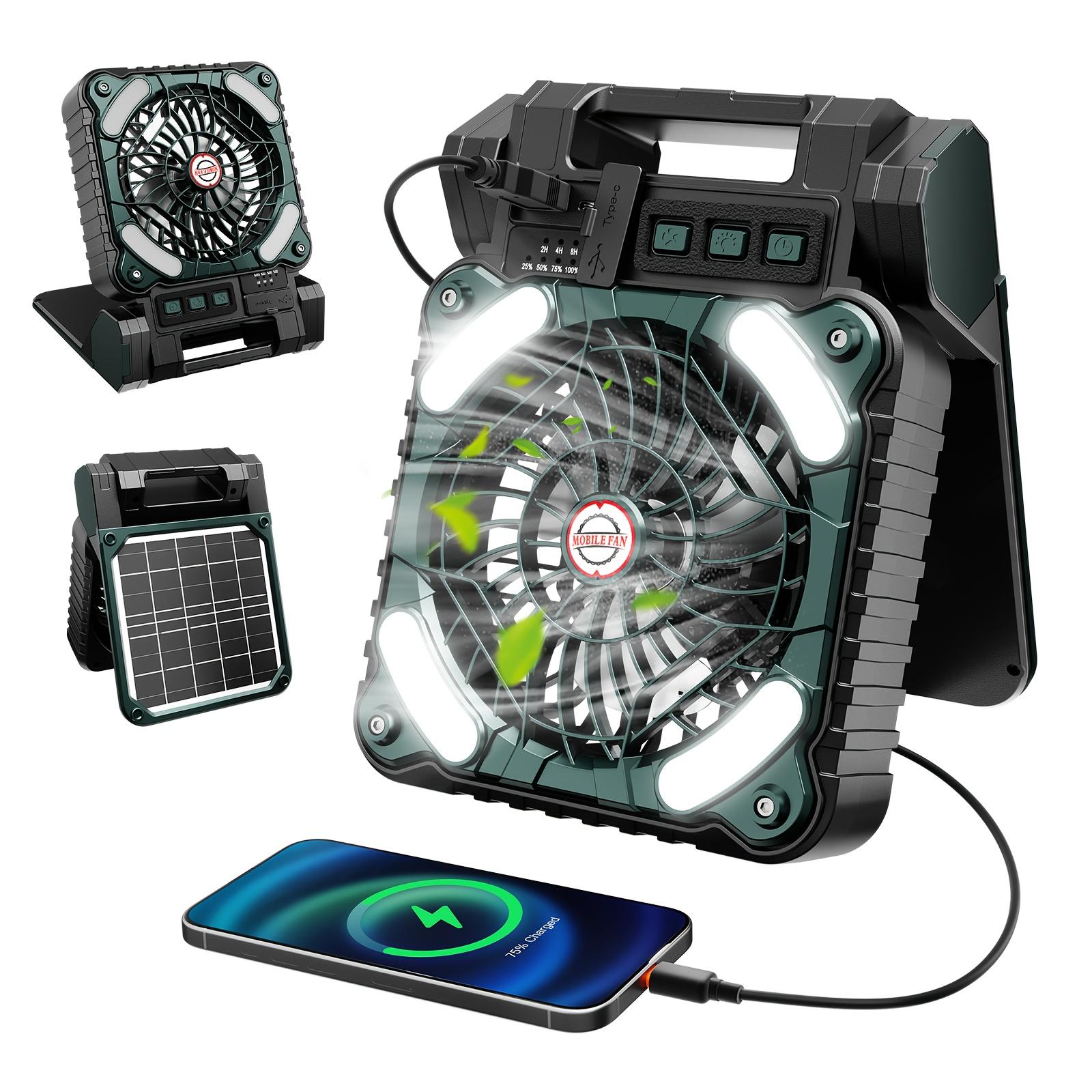 Portable outdoor barbecue fan camping solar fan with adjustable brightness and wind speed for outdoor camping, tents, night fishing green-2000mAh
Portable outdoor barbecue fan camping solar fan with adjustable brightness and wind speed for outdoor camping, tents, night fishing green-2000mAh
