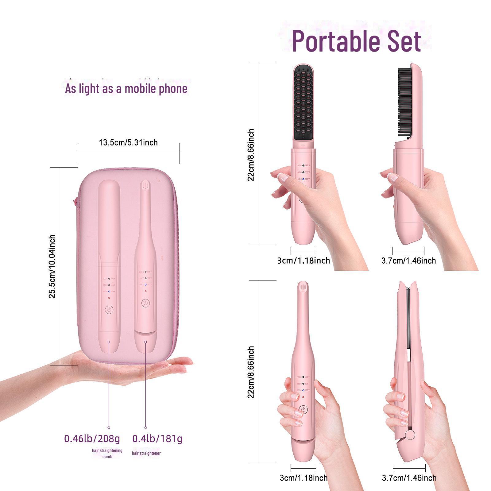 Корейская портативная ионизированная расческа для выпрямления и завивки волос - беспроводной набор двойного назначения
Корейская портативная ионизированная расческа для выпрямления и завивки волос - беспроводной набор двойного назначения
