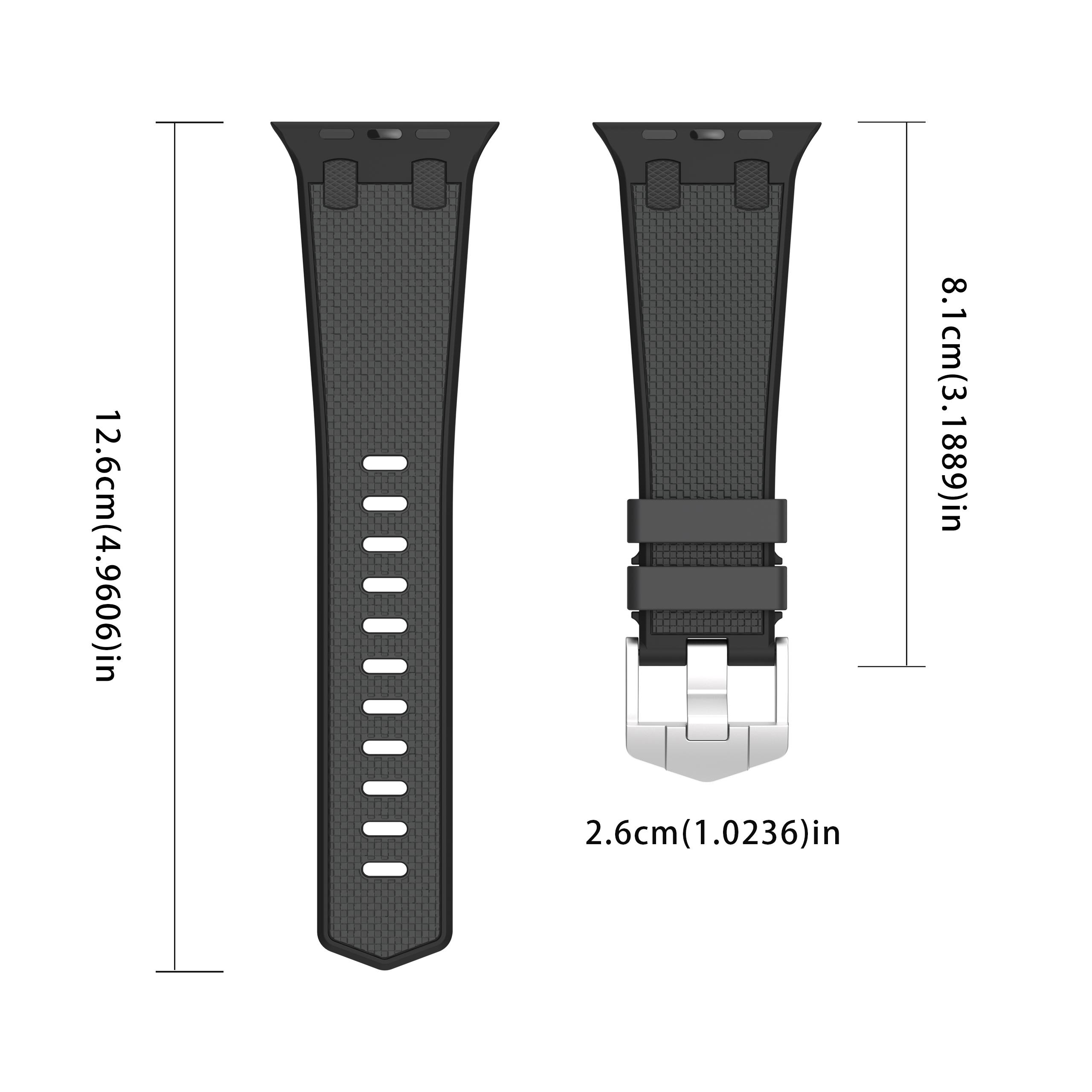 Подходит для AppleWatch789 поколения ультра1/249 мм SE, силиконовый яблочный дуб, ремешок в виде яблока. 42/44/45/49mm серый/чёрный
Подходит для AppleWatch789 поколения ультра1/249 мм SE, силиконовый яблочный дуб, ремешок в виде яблока. 42/44/45/49mm серый/чёрный