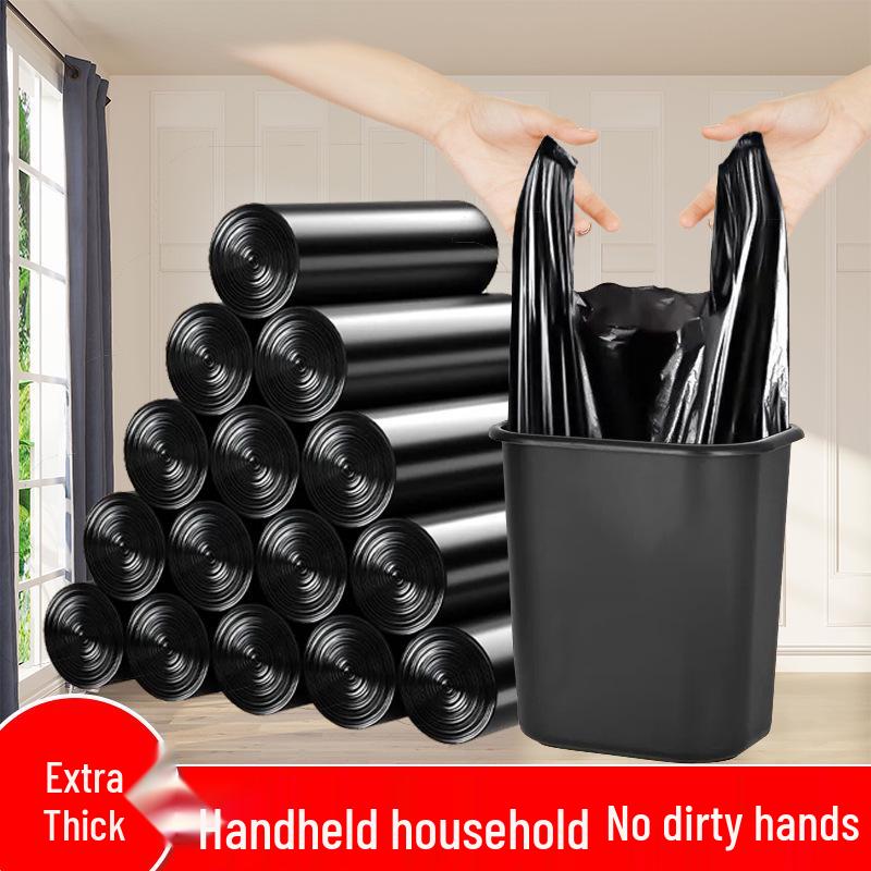 Утолщенные черные одноразовые мусорные пакеты для кухни, гостиной и общежития
Утолщенные черные одноразовые мусорные пакеты для кухни, гостиной и общежития