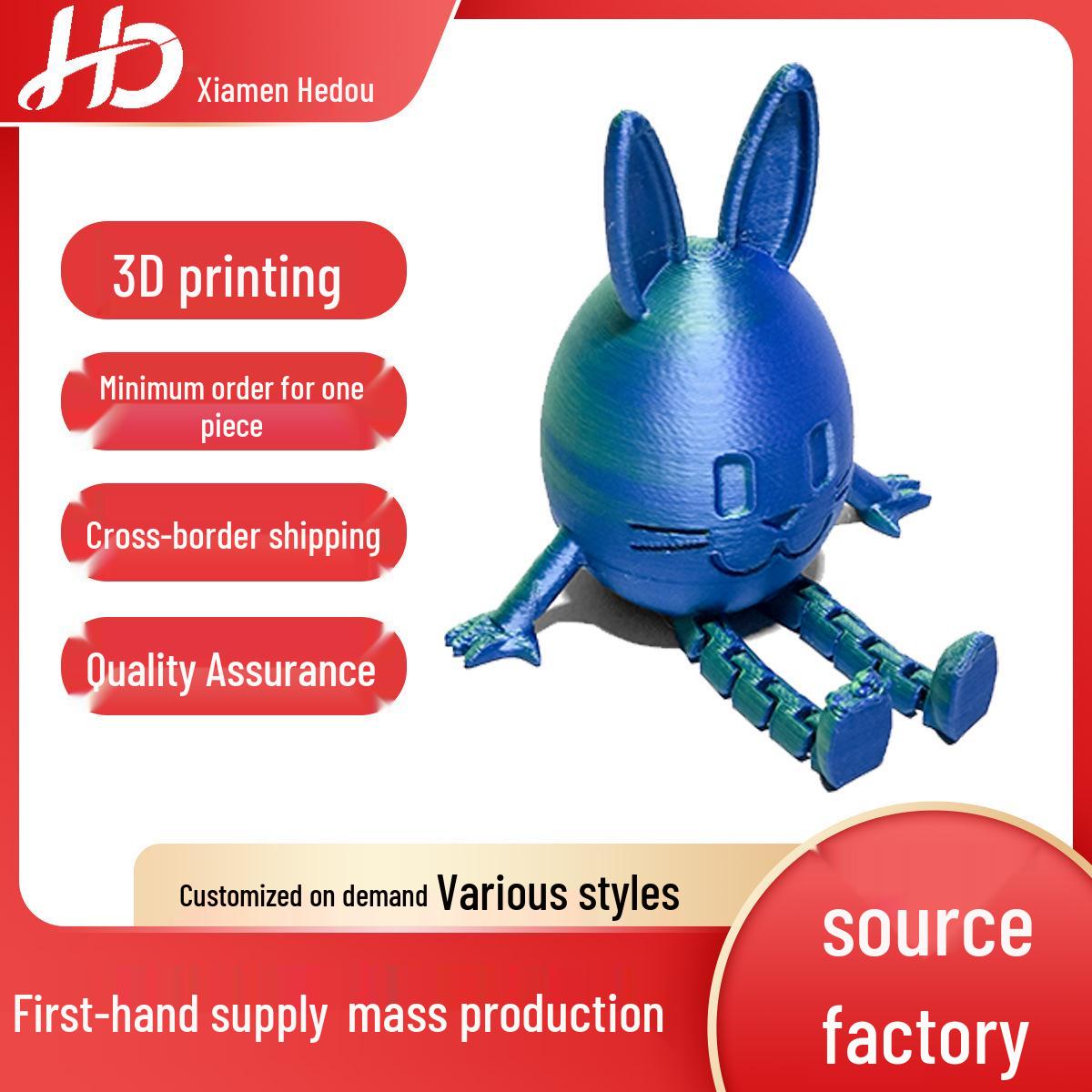 3D Printed Easter Bunny with Egg Figure Model фіолетовий/золотий
3D Printed Easter Bunny with Egg Figure Model фіолетовий/золотий