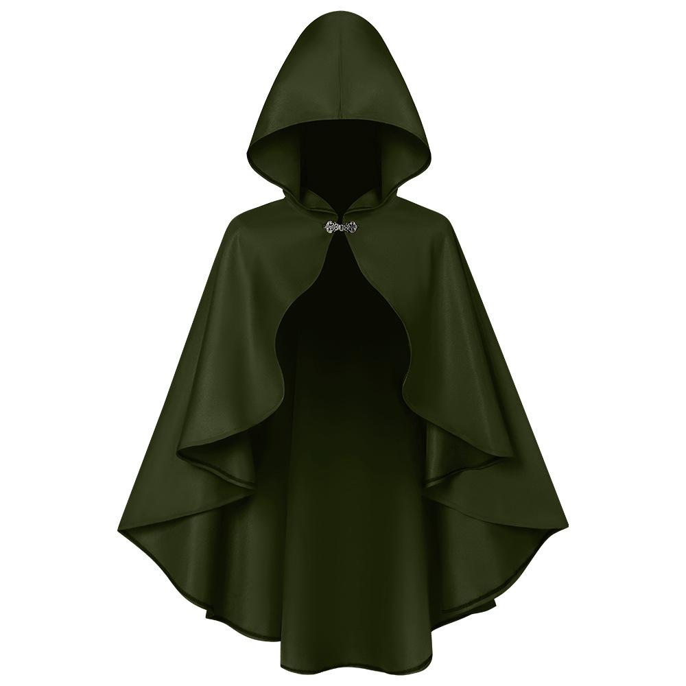 Halloween Hooded Medieval Renaissance Cape for Adults One Size
Halloween Hooded Medieval Renaissance Cape for Adults One Size