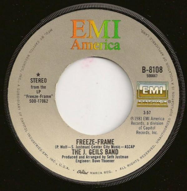 7-дюймовая пластинка J. GEILS BAND - Freeze-Frame B8108 EMI America 1981 US Рок Б/У
7-дюймовая пластинка J. GEILS BAND - Freeze-Frame B8108 EMI America 1981 US Рок Б/У
