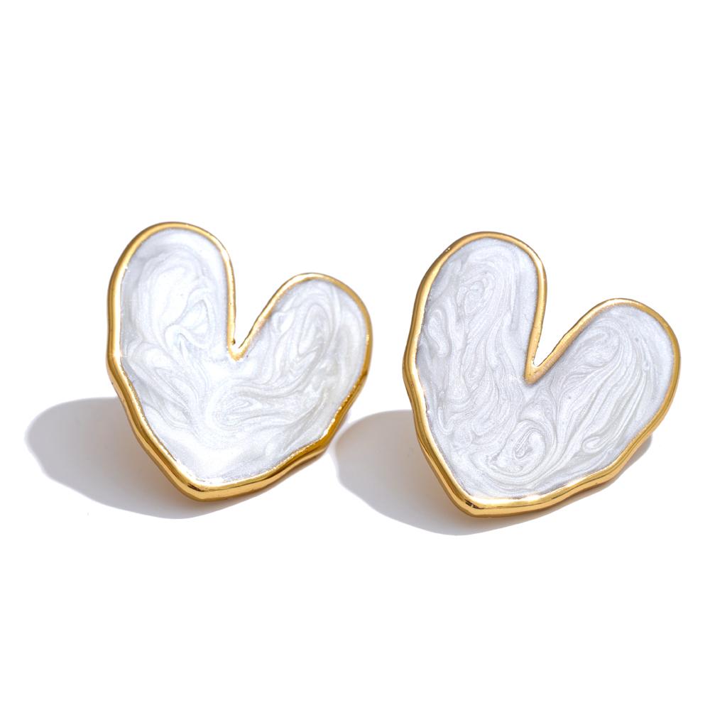 Yhpup Sweet Enamel 3-colors Heart Spring Summer Love Stud Earrings Waterproof Stainless Steel Fashion Y2K Daily Jewelry
Yhpup Sweet Enamel 3-colors Heart Spring Summer Love Stud Earrings Waterproof Stainless Steel Fashion Y2K Daily Jewelry