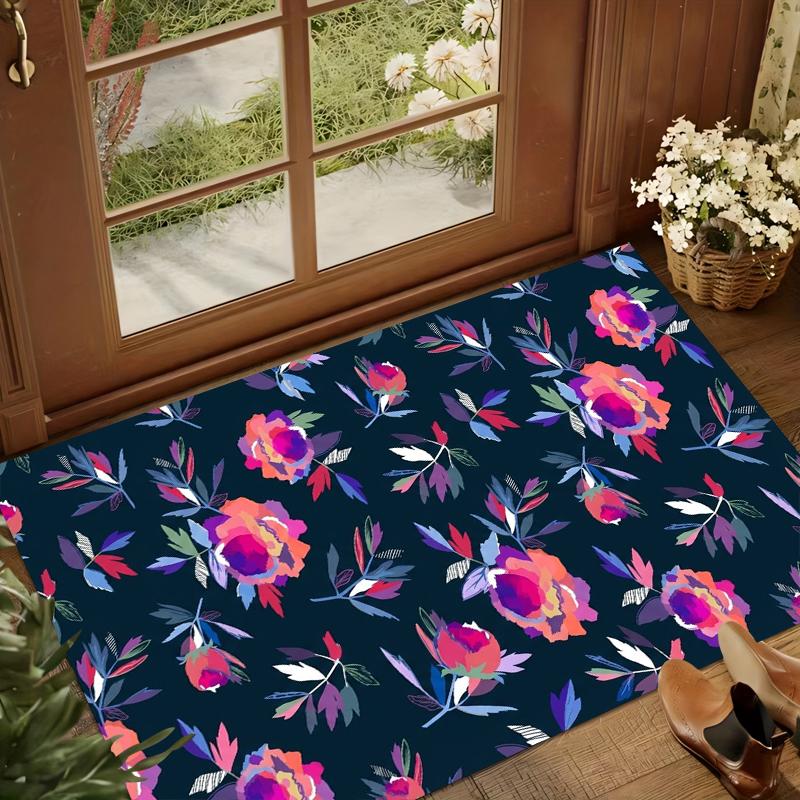 Dark Floral Botanical Area Rug Modern Abstract Flowers Decorative Carpet Non-Slip Washable Floor Mat Doormat Retro Decor 40x60CM
Dark Floral Botanical Area Rug Modern Abstract Flowers Decorative Carpet Non-Slip Washable Floor Mat Doormat Retro Decor 40x60CM