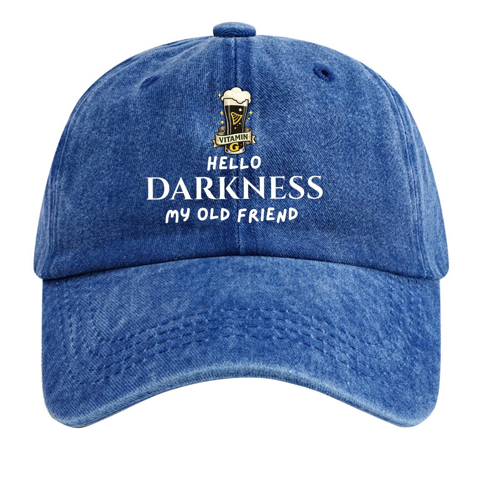 Washed cotton baseball cap with printed distressed soft top denim hat, vintage hat One Size
Washed cotton baseball cap with printed distressed soft top denim hat, vintage hat One Size