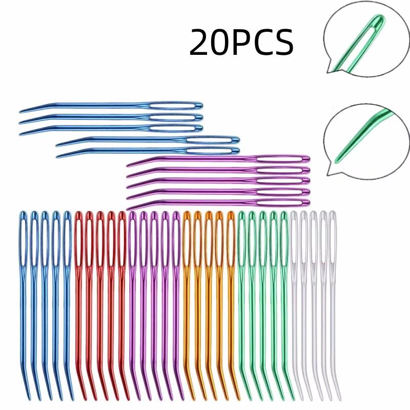 MIUSIE 20pcs Yarn Knitting Needles Tapestry Large Eye Curved Tip Needles Sewing Pins Set DIY Household Sewing Tools синій
MIUSIE 20pcs Yarn Knitting Needles Tapestry Large Eye Curved Tip Needles Sewing Pins Set DIY Household Sewing Tools синій