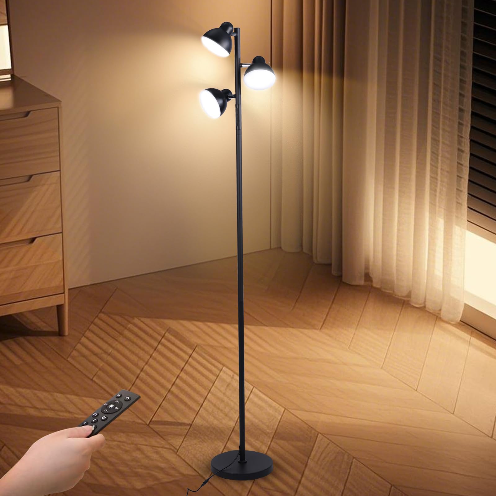 ZenGlow Smart Dimmable 3-Light LED Floor Light, Stylish Ambient Lighting, Scandinavian Design, 3 Independently Adjustable Light Sources, Touch and
ZenGlow Smart Dimmable 3-Light LED Floor Light, Stylish Ambient Lighting, Scandinavian Design, 3 Independently Adjustable Light Sources, Touch and