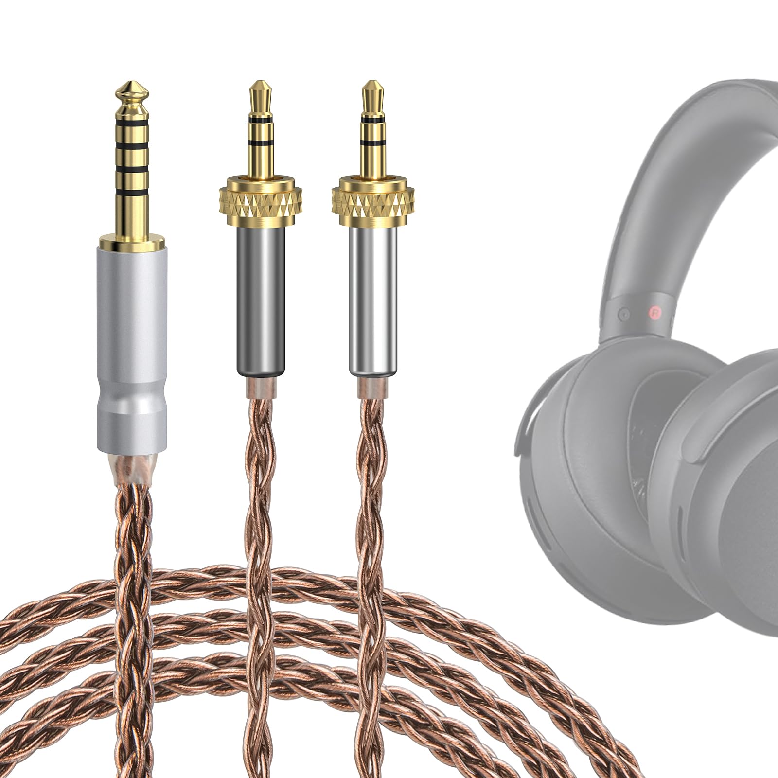 Geekria Apollo Copper Upgrade Audio Cable Compatible with Sony Headphones to Dual Replacement Headphone Cord Threaded Rotation Locking Device ft
Geekria Apollo Copper Upgrade Audio Cable Compatible with Sony Headphones to Dual Replacement Headphone Cord Threaded Rotation Locking Device ft