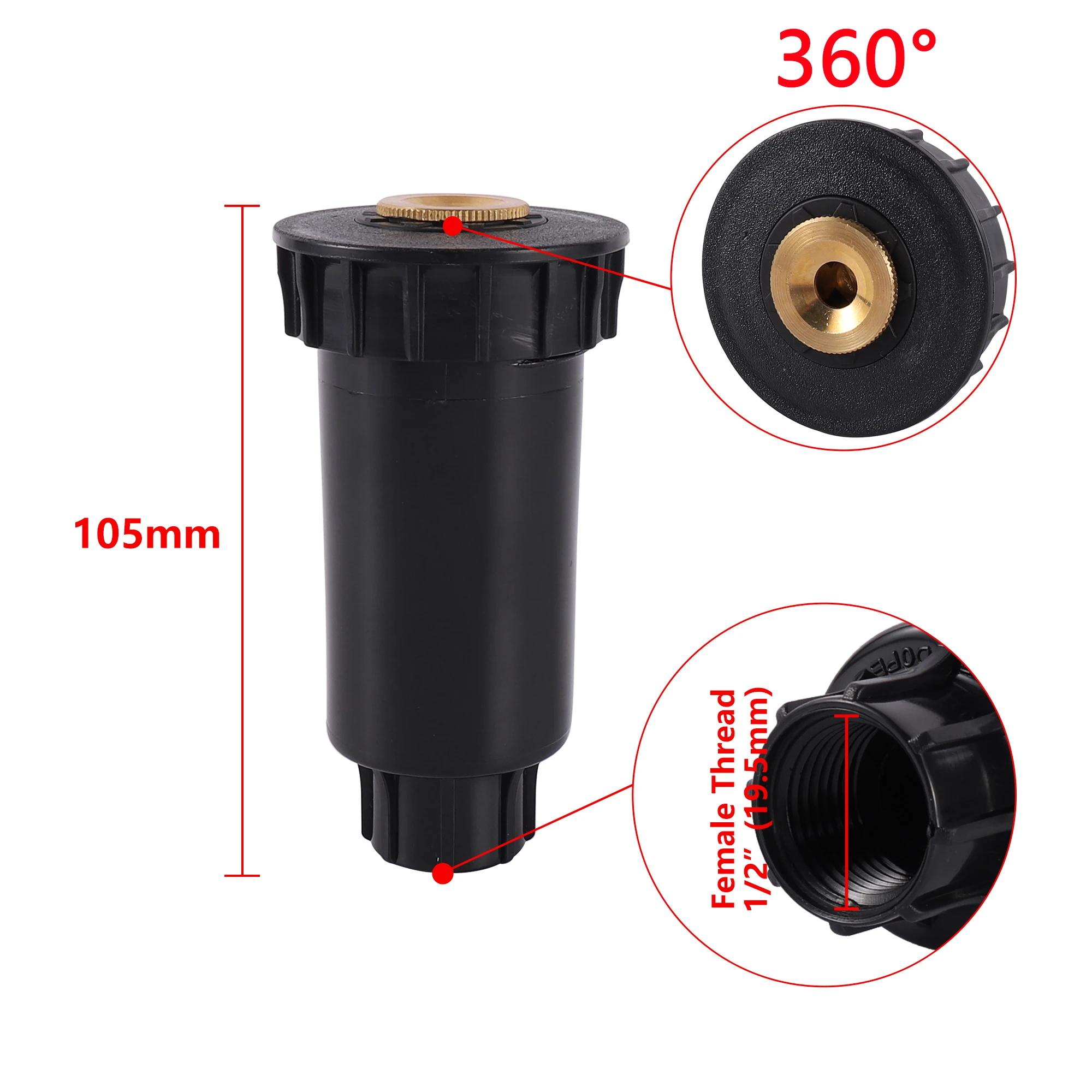 

1Pc 1/2 Inch Garden Lawn Popup Sprinkler 90/180/360 Degree Ray Sprinkler Farm Refraction Nozzle For Garden Watering Irrigation