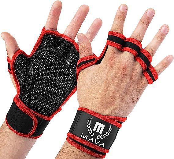 

Outdoor cycling fitness sports half-finger gloves men and women running mountaineering weight lifting non-slip breathable gloves thin S красный